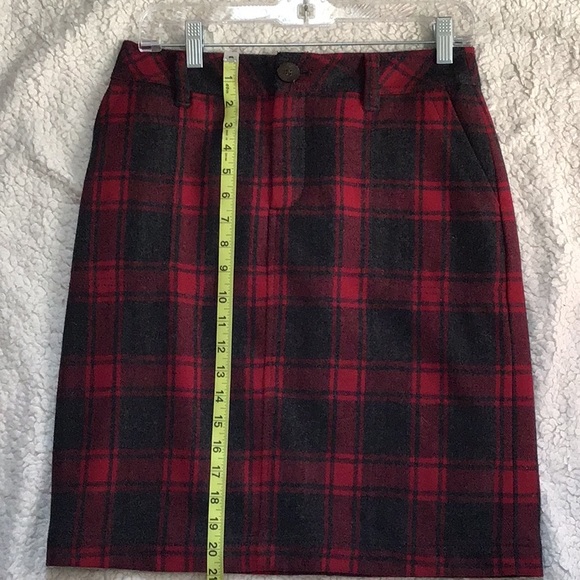 Eddie Bauer 👢 Plaid Wool Skirt - Picture 5 of 8